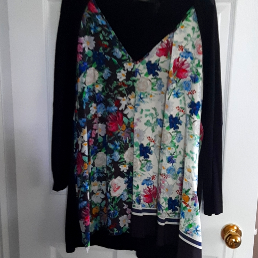 Max Mara Weekend Silk front Fine Knit Top